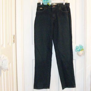 LEE Sz 6M NWT Relaxed Straight Leg Jeans Blue Stretch Denim 31" Inseam